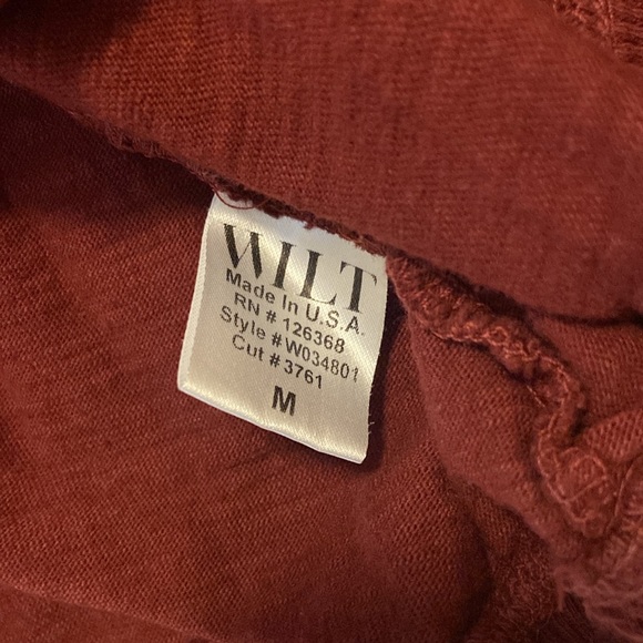 Wilt maroon bell sleeve top size M - Picture 6 of 7